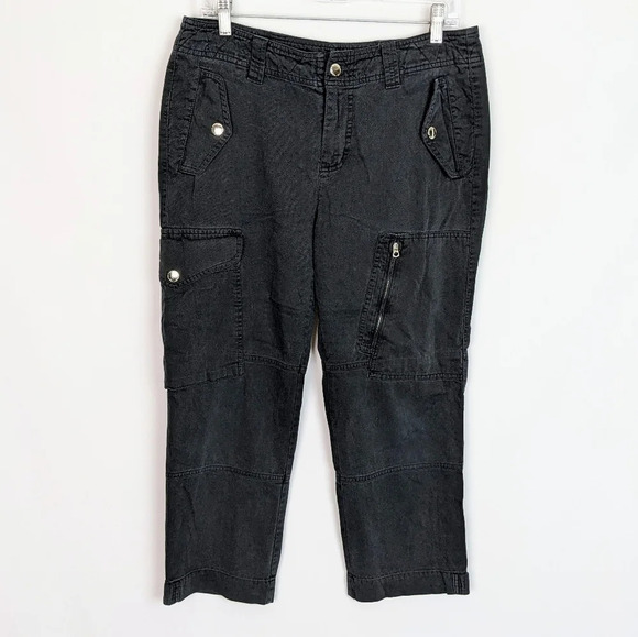 Lauren Ralph Lauren Pants - Lauren Ralph Lauren Cargo Pocket Cropped Straight Pants Traveled Vacation sz.8